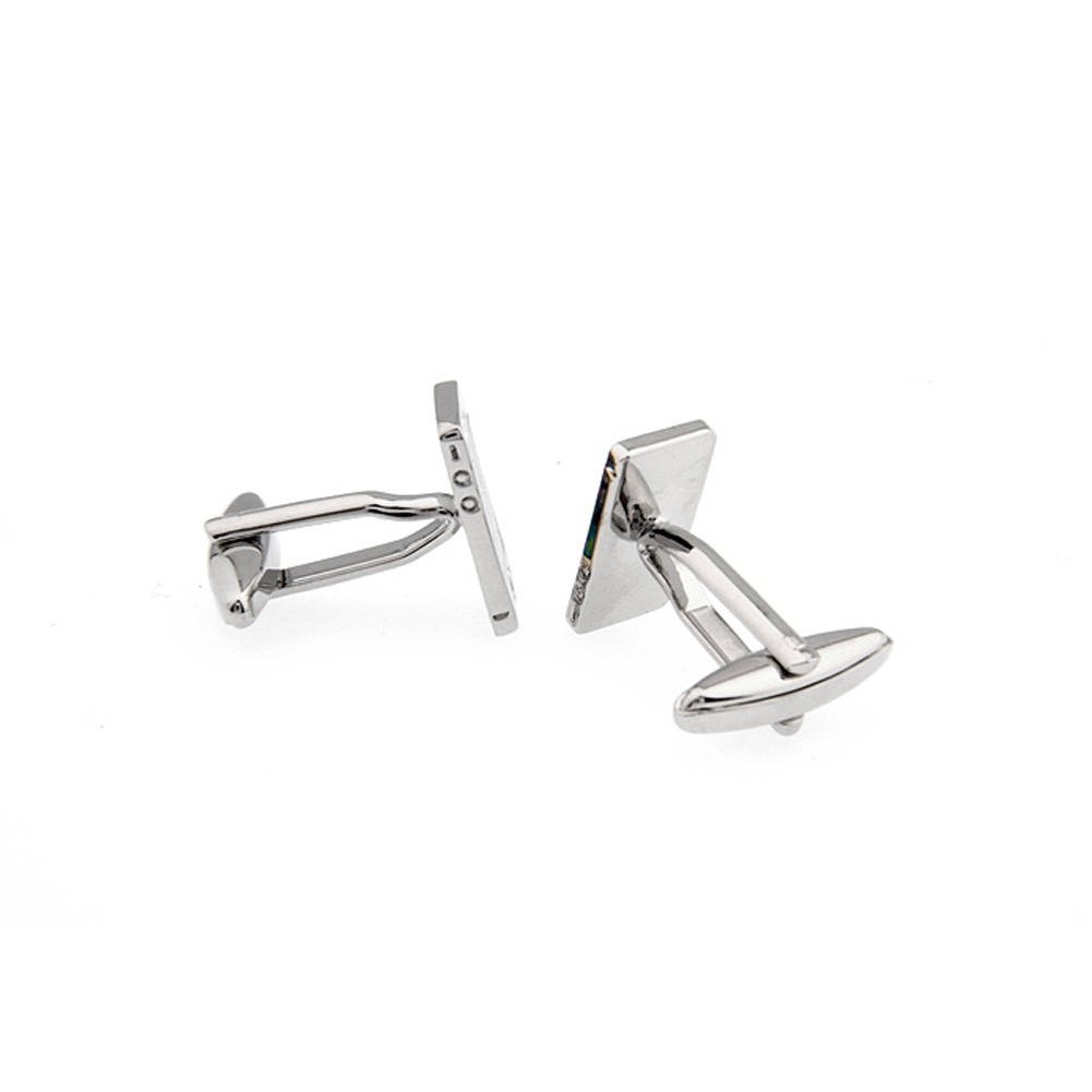 Smart Phone Cufflinks Nerdy Party Master Silver Tone Telephone Backing Very Cool Fun Cuff Links Handheld Personal Image 2