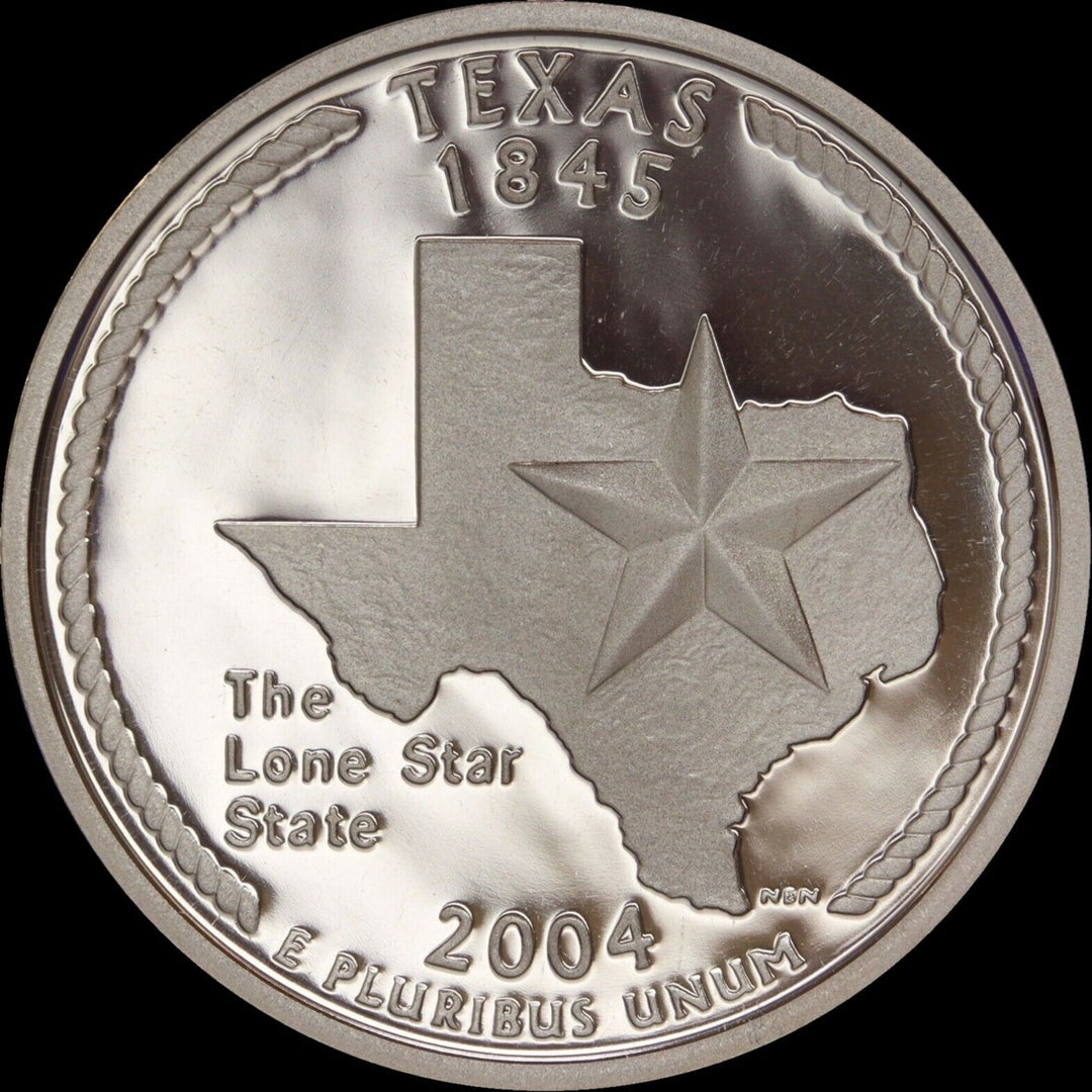 Cufflinks Texas State Quarter PROOF Authentic US Mint Enamel Back Coin Jewelry Image 6