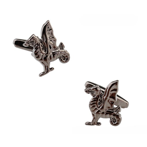 Griffin Cufflinks Gunmetal Finish Cut Out Cuff Links Image 1