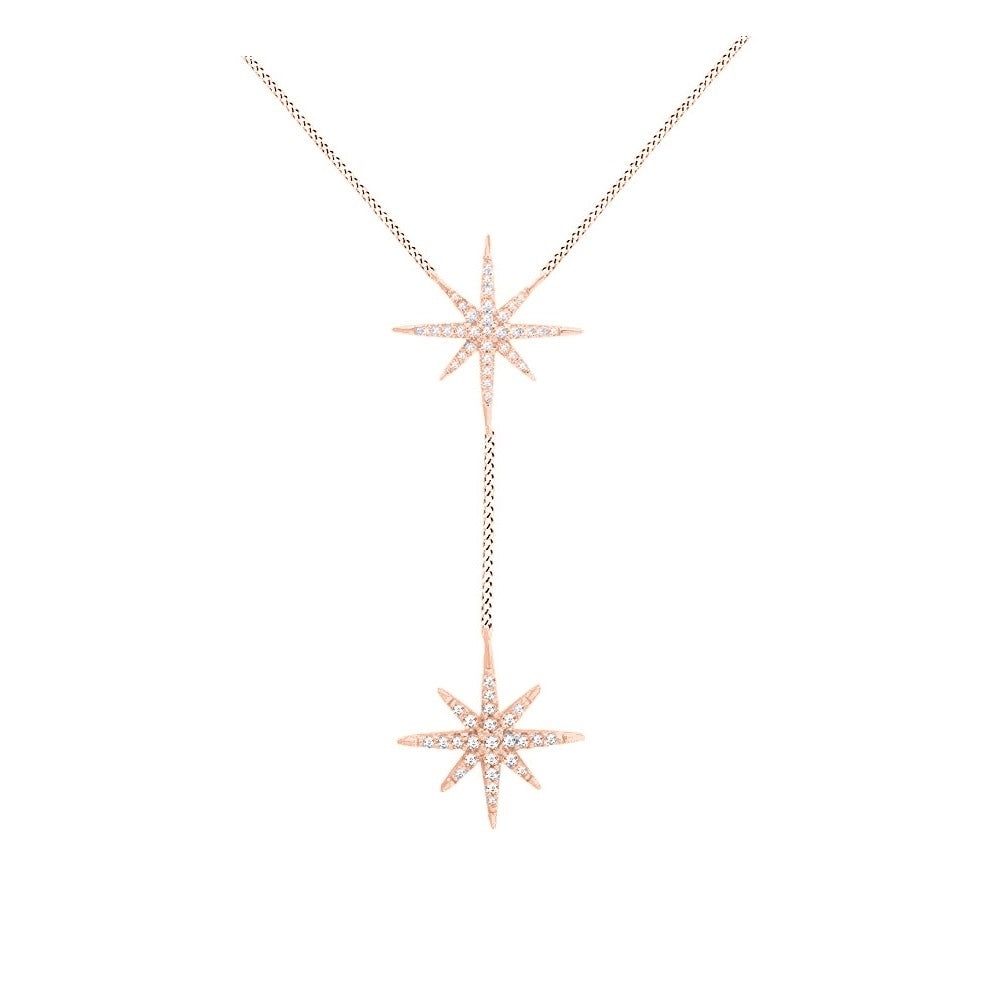 Crystal Starburt Necklace Made With Swarovski Elements Image 1