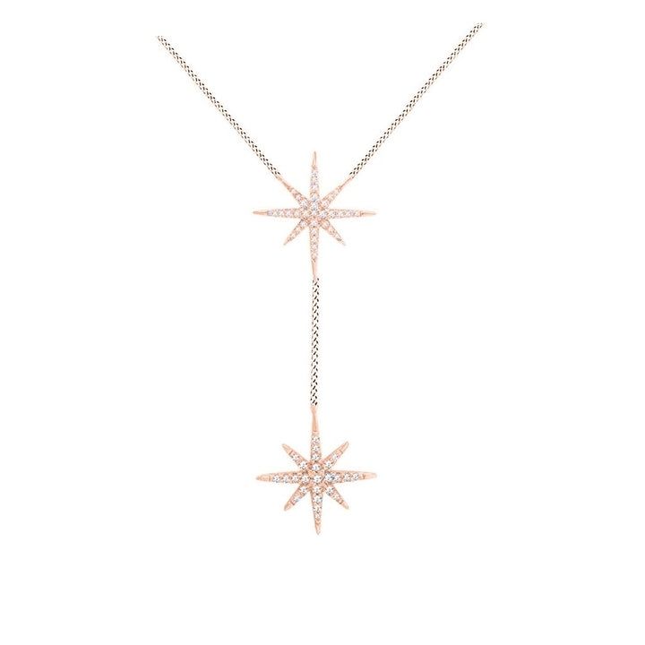 Crystal Starburt Necklace Made With Swarovski Elements Image 1