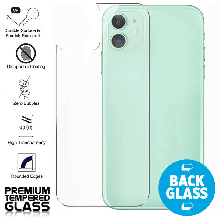 Apple iPhone 11 Pro Max Rear/Back Coverage Tempered Glass Protector Clear Image 1