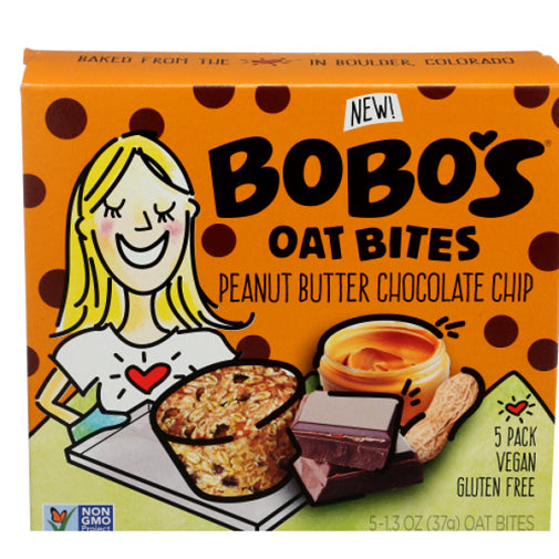 Bobos Oat Bites Peanut Butter Chocolate Chip Gluten Free Image 1