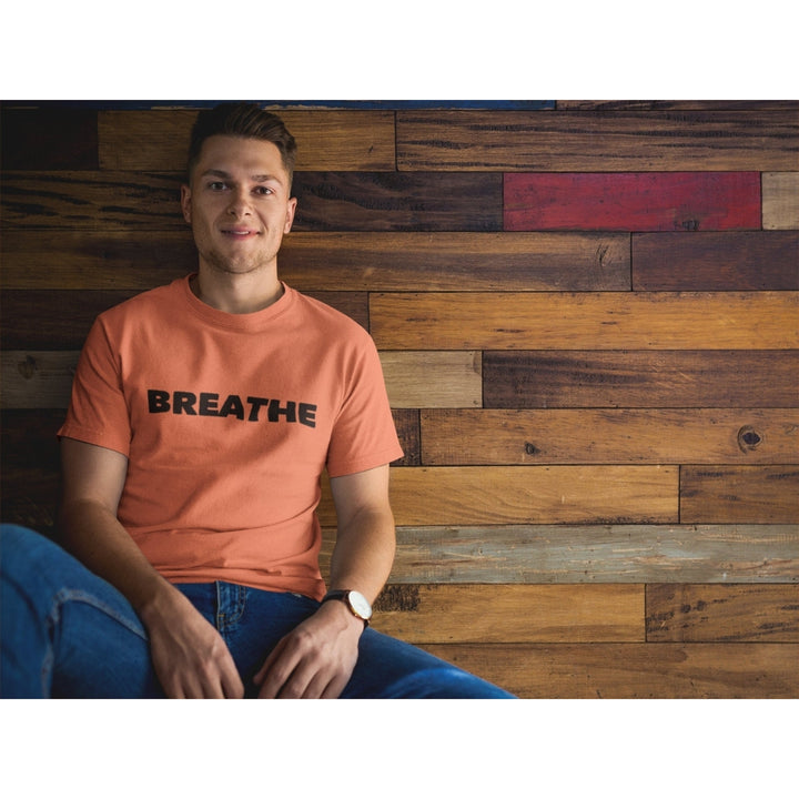 Breathe Tee Shirt Unisex Heavy Cotton Tee T Shirt Fun Tee Shirts Words Image 1