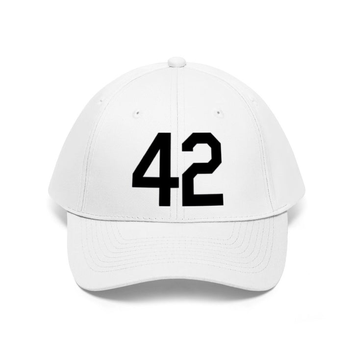 Unisex Twill Hat Number Forty Two Honoring Baseballs Barrier Breaker 42 Hat Image 4