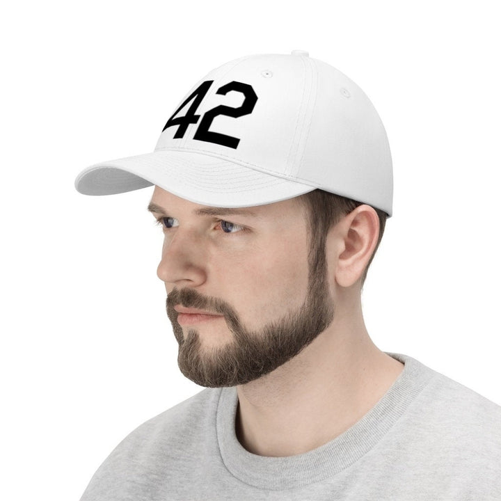 Unisex Twill Hat Number Forty Two Honoring Baseballs Barrier Breaker 42 Hat Image 7