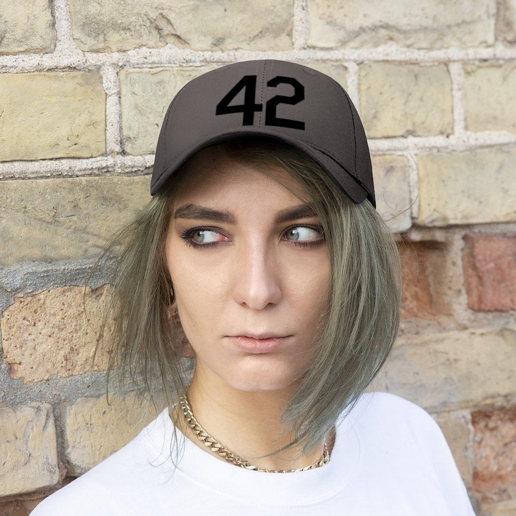 Unisex Twill Hat Number Forty Two Honoring Baseballs Barrier Breaker 42 Hat Image 10