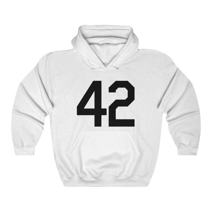 Baseball Hoodie Unisex Heavy Blend Hooded Sweatshirt Black Number Forty Two Honoring Baseballs Barrier Breaker Baseball Image 3