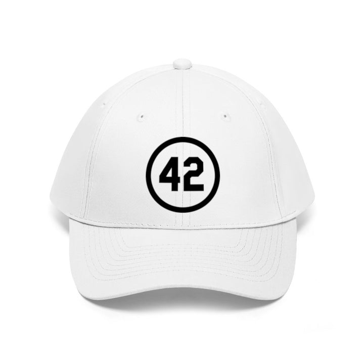 Unisex Twill Hat Number Forty Two Honoring Baseballs Barrier Breaker 42 Hat Baseball Hat Fun Hat Image 4