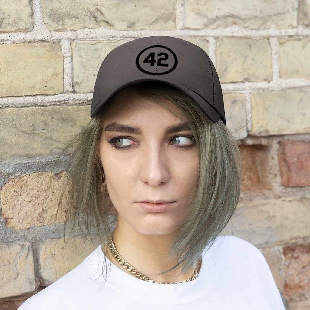 Unisex Twill Hat Number Forty Two Honoring Baseballs Barrier Breaker 42 Hat Baseball Hat Fun Hat Image 10