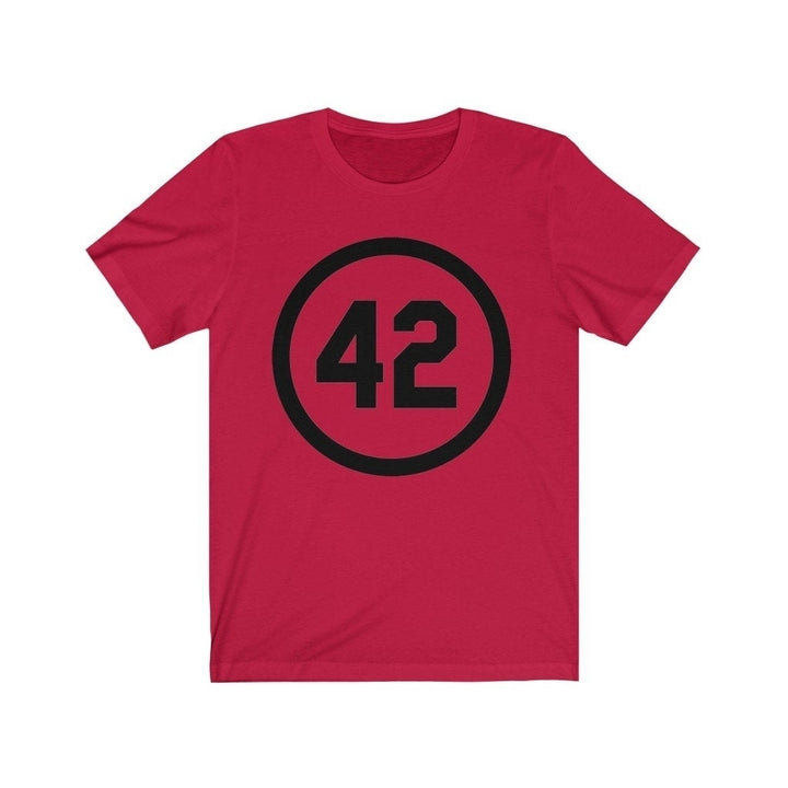 Honoring Baseballs Barrier Breaker Famous Number 42 Jersey Short Sleeve Tee Baseball Forty Two Image 2