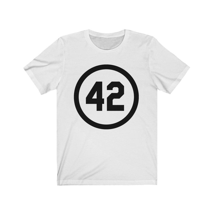 Honoring Baseballs Barrier Breaker Famous Number 42 Jersey Short Sleeve Tee Baseball Forty Two Image 3