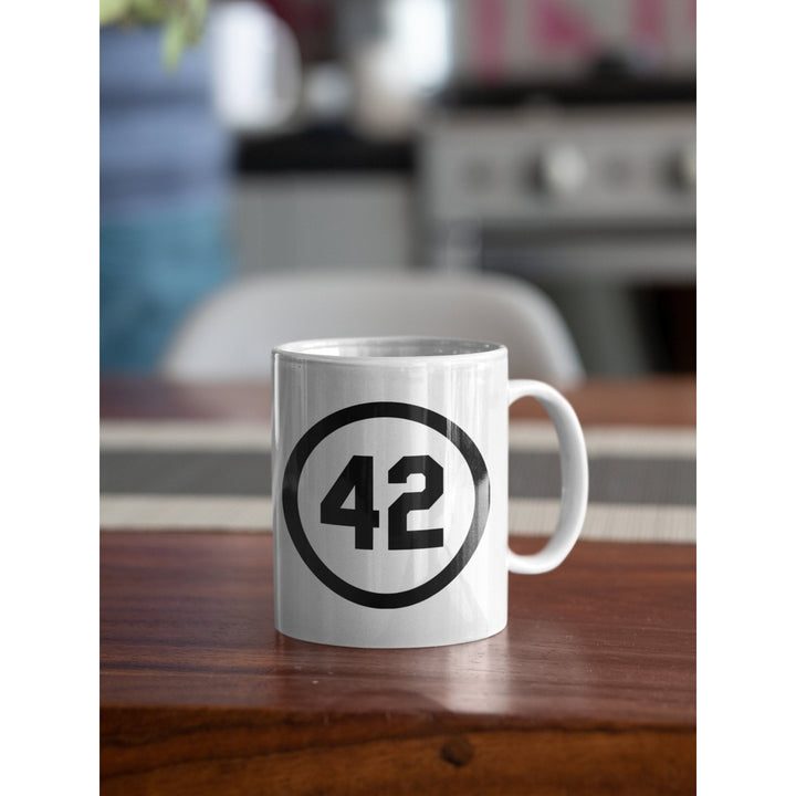 Honoring Baseballs Barrier Breaker Famous Number 42 Forty Two Coffee Mug 11oz Image 1