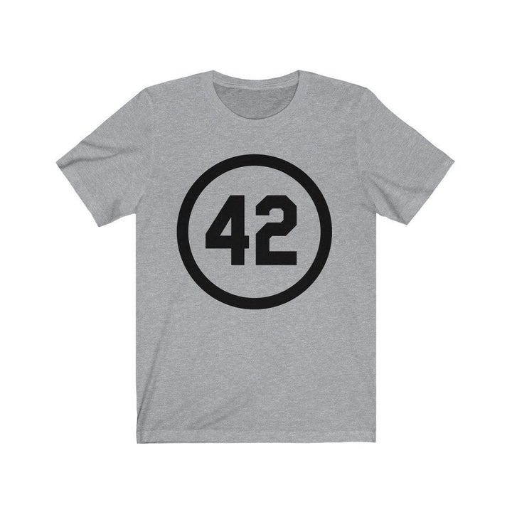 Honoring Baseballs Barrier Breaker Famous Number 42 Jersey Short Sleeve Tee Baseball Forty Two Image 6