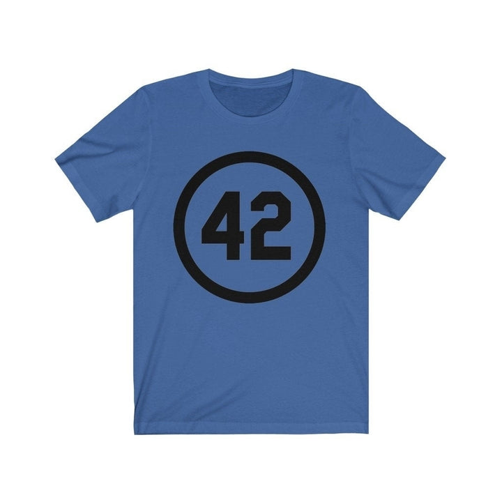 Honoring Baseballs Barrier Breaker Famous Number 42 Jersey Short Sleeve Tee Baseball Forty Two Image 7