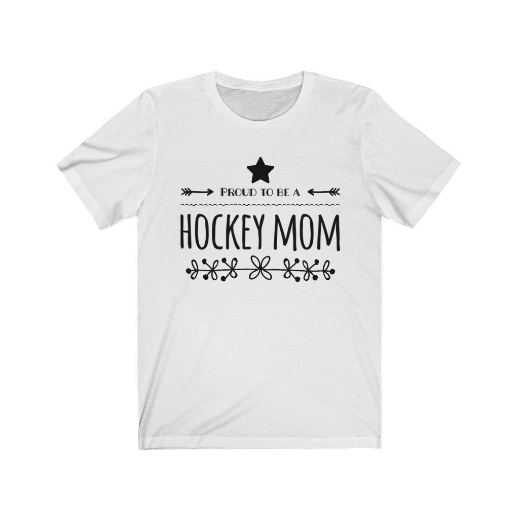 Proud to be a Hockey Mom T shirt Unisex Jersey Short Sleeve Tee Show off your love of hockey Image 3