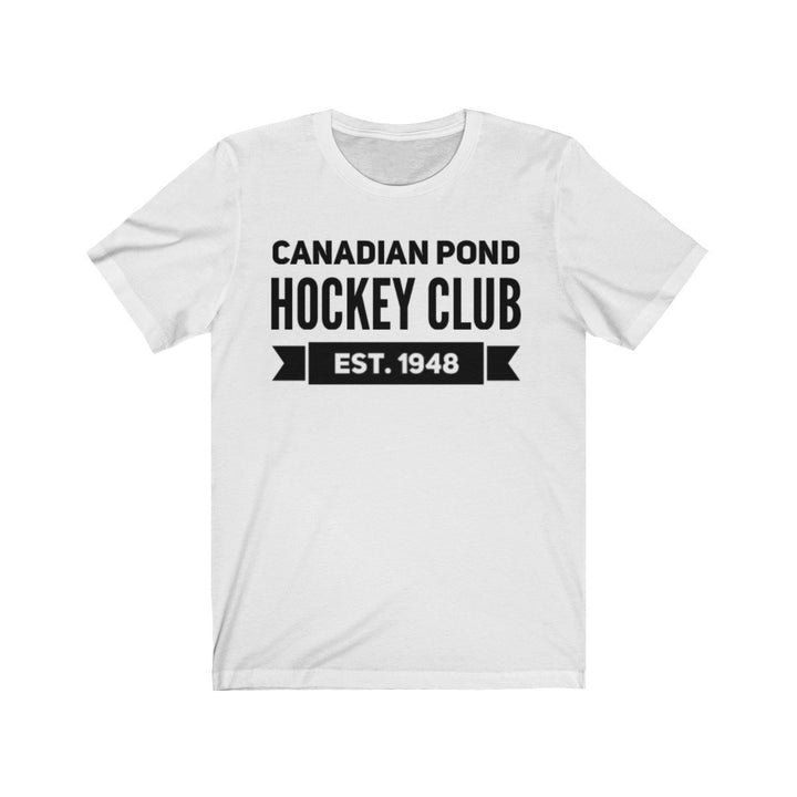 Hockey T Shirt Canadian Pond Hockey Club Unisex Jersey Short Sleeve Tee Hockey Team Player Coach Goalie Image 3