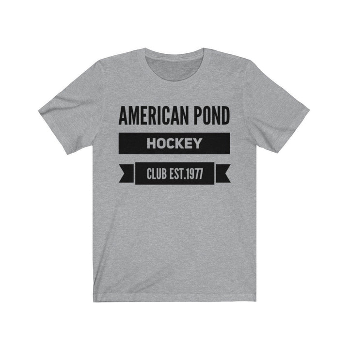 Hockey T Shirt American Pond Hockey Club Unisex Jersey Short Sleeve Tee Hockey Team Player Goalie Image 2