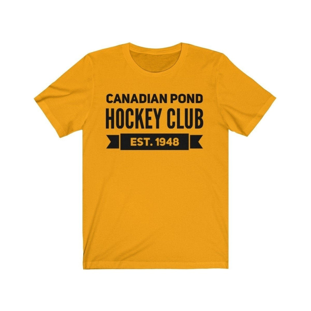 Hockey T Shirt Canadian Pond Hockey Club Unisex Jersey Short Sleeve Tee Hockey Team Player Coach Goalie Image 4