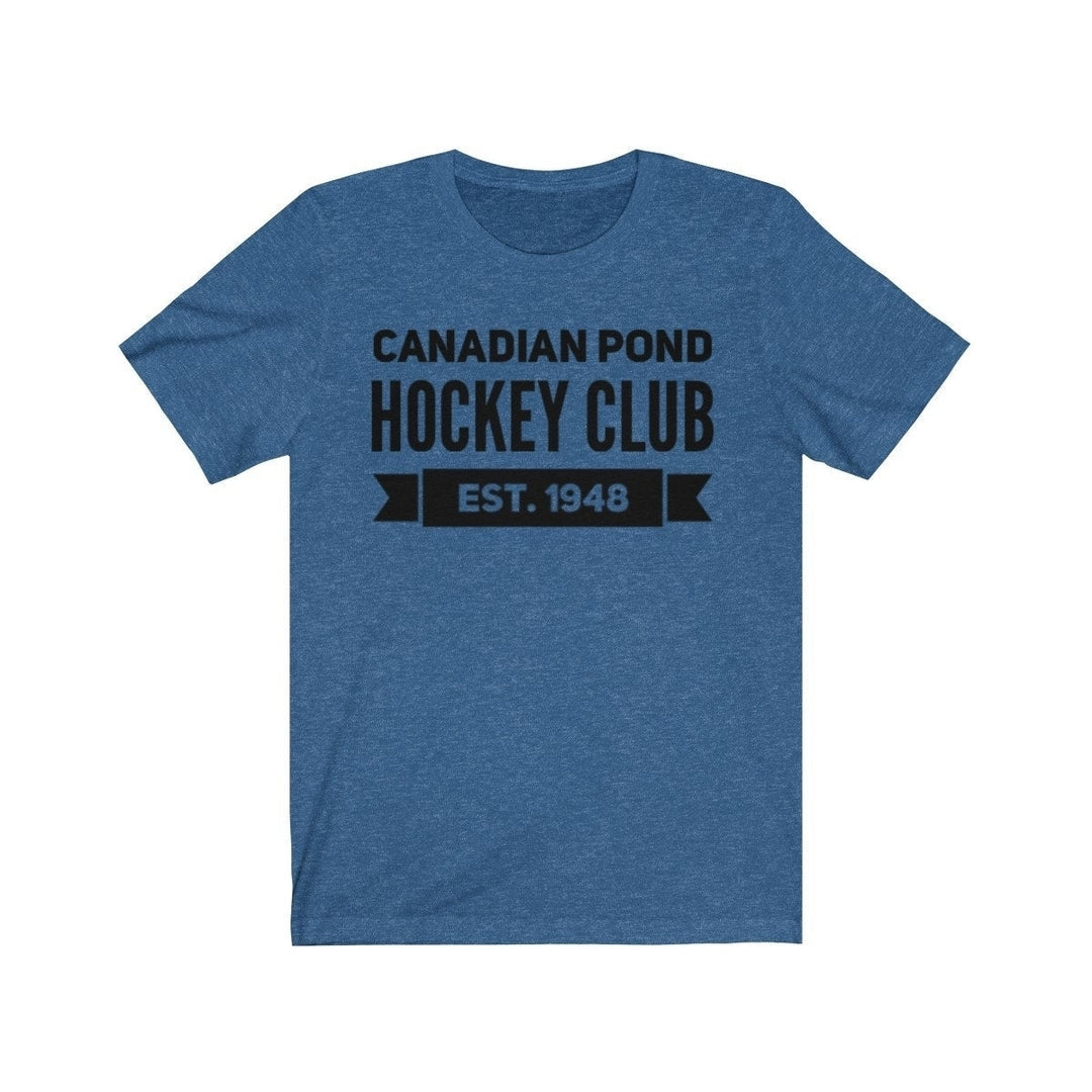 Hockey T Shirt Canadian Pond Hockey Club Unisex Jersey Short Sleeve Tee Hockey Team Player Coach Goalie Image 6