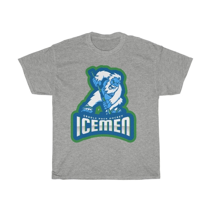 Hockey T Shirt Cradle Rock Icemen Hockey Team Player Unisex Heavy Cotton Tee Image 2