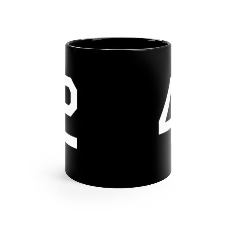 The Ultimate Coffee Cup Black mug 11oz Baseball Mug Honoring Famous Number 42 Image 3