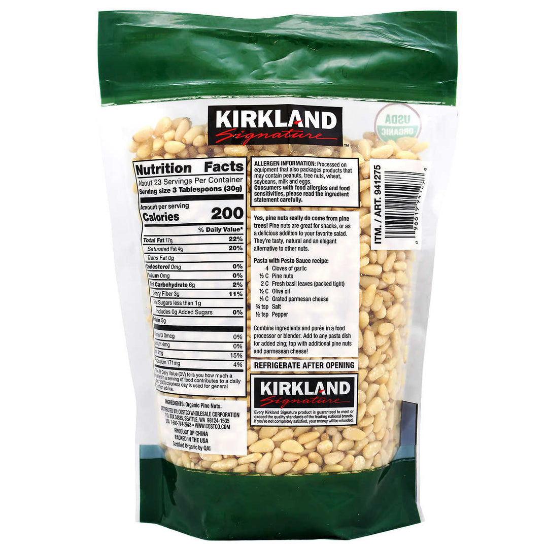 Kirkland Signature Organic Pine Nuts 1.5 Pounds Image 2