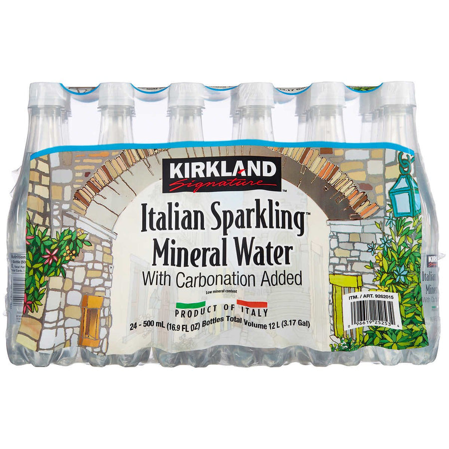 Kirkland Signature Italian Sparkling Mineral Water 16.9 Fluid Ounce (24 Count) Image 1