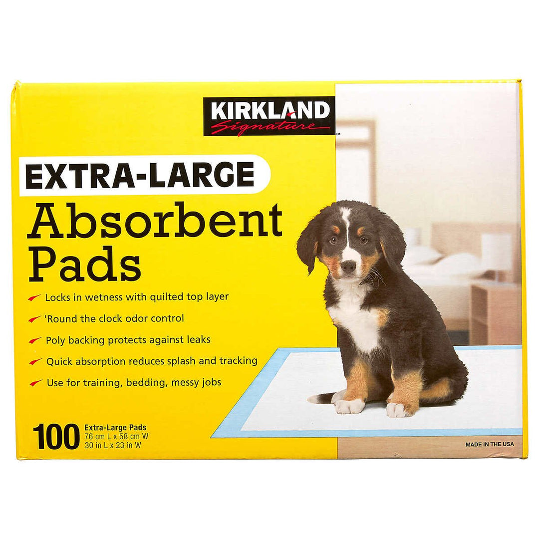 Kirkland Signature Extra-Large Absorbent Pads 30 in L X 23 in W 100-count Image 1