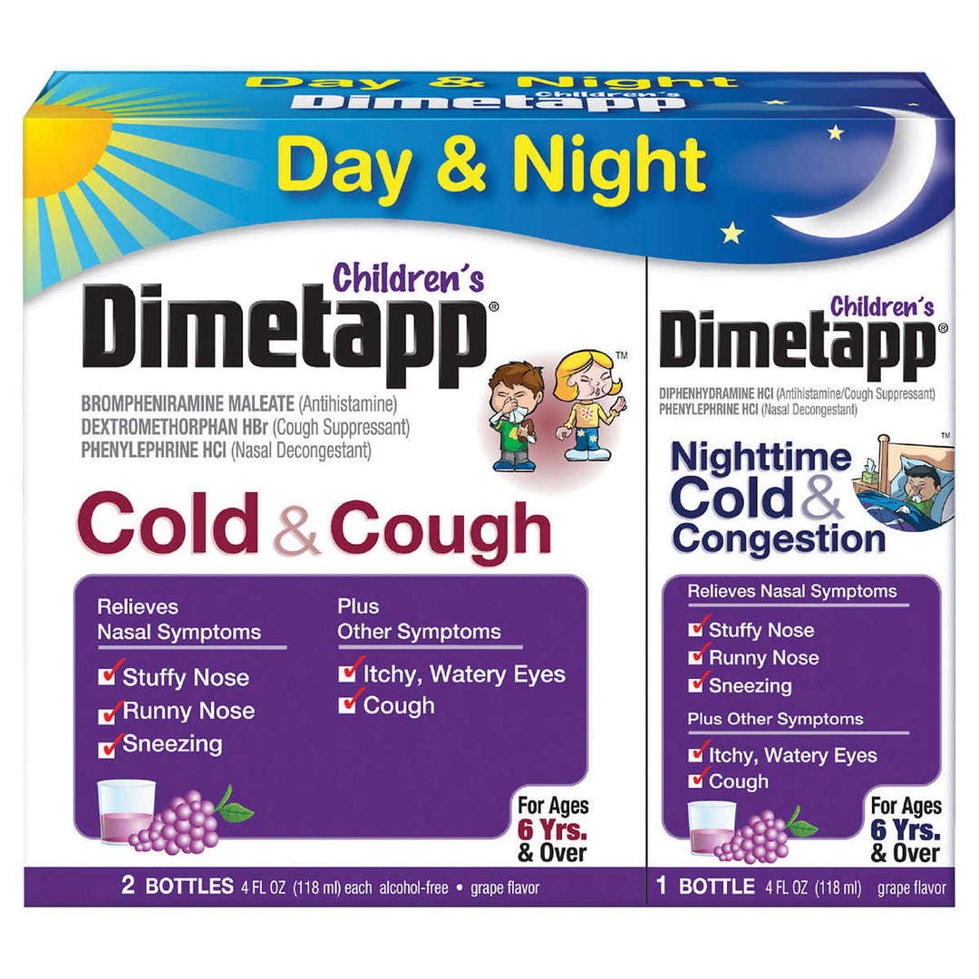 Childrens Dimetapp Cold and Cough/Congestion 2 Pack + Day/Night Value 1 Pack Image 1
