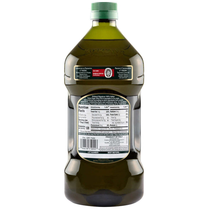 Kirkland Signature Extra Virgin Italian Olive Oil 2 L Image 2