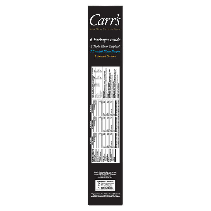 Carrs Table Water CrackersVariety Pack6-count Image 2