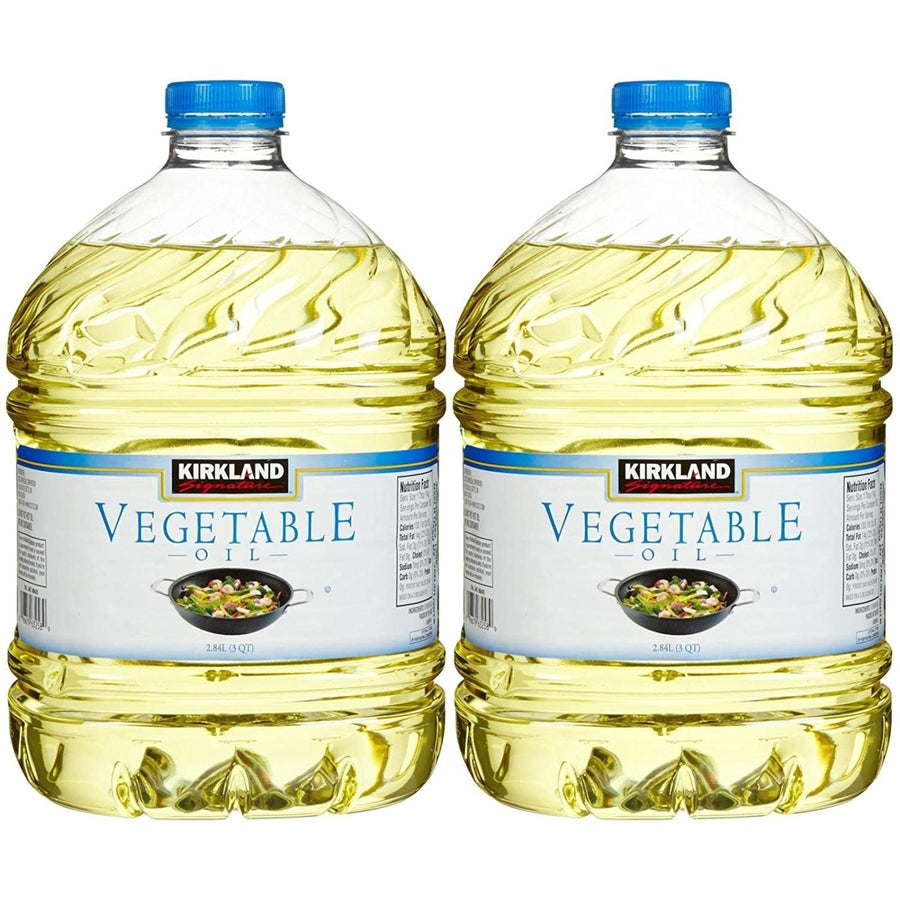 Kirkland Signature 100% Pure Vegetable Oil 3 qt.- 2 Count Image 1