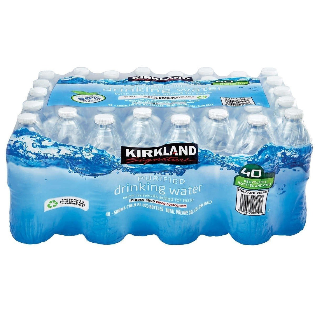 Kirkland Signature Purified Drinking Water 16.9 Ounce 40 Count Image 1