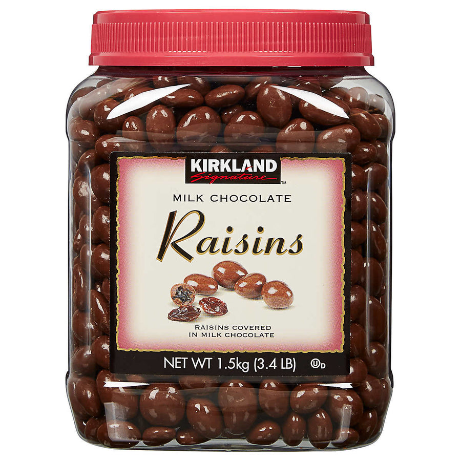 Kirkland Signature Raisins Milk Chocolate 3.4 Pounds Image 1