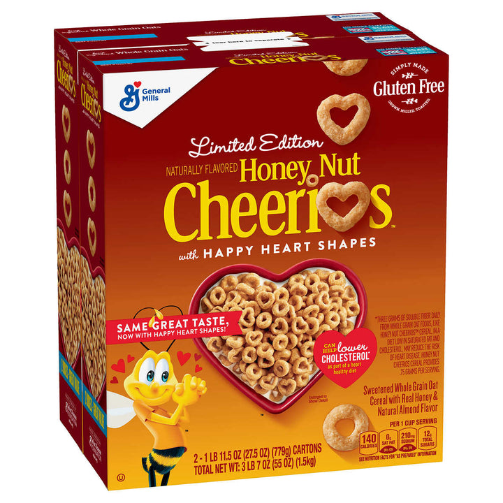 Cheerios Cereal, Honey Nut, 27.5 oz, 2-count Image 1
