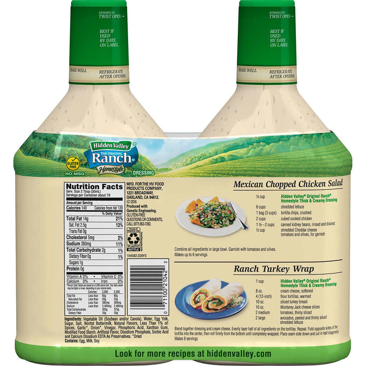 Hidden Valley Original Ranch Dressing 40 fl oz 2-count Image 2