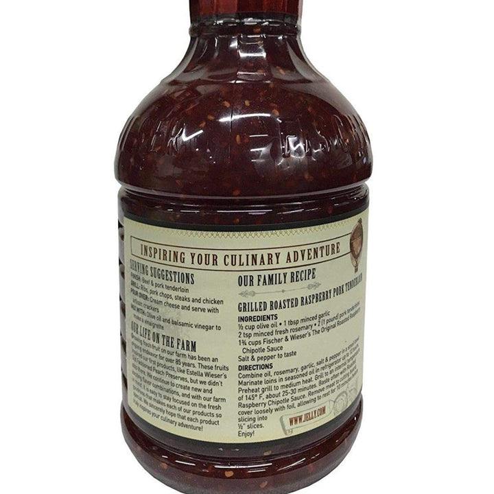 Fischer and Wieser Razzpotle Roasted Raspberry Chipotle Sauce 40-Ounce Bottle Image 2