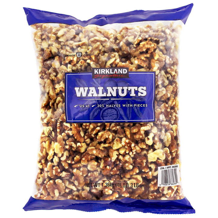 Kirkland Signature Walnut Halves 3 Pounds Image 1