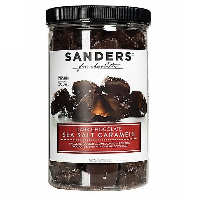 Sanders Dark Chocolate Sea Salt Caramels 36 Ounce Image 1