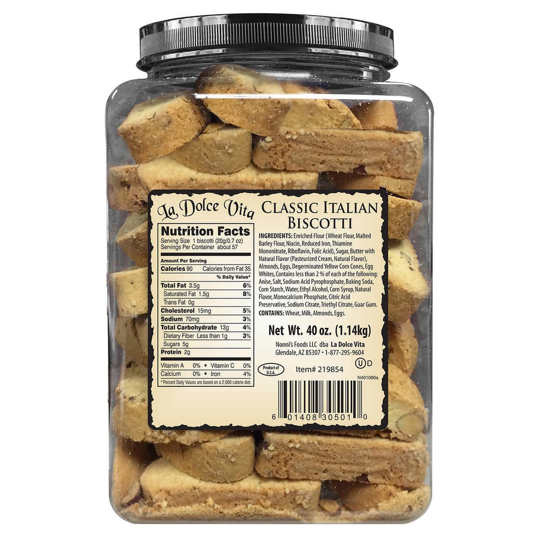 La Dolce Vita Classic Italian Biscotti 40 oz Image 2