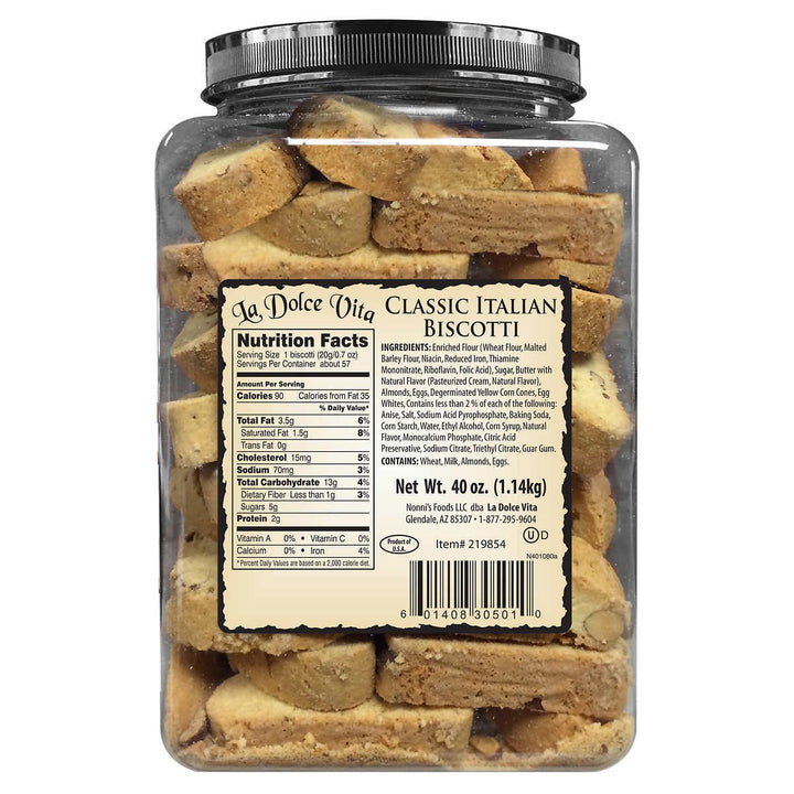 La Dolce Vita Classic Italian Biscotti 40 oz Image 2