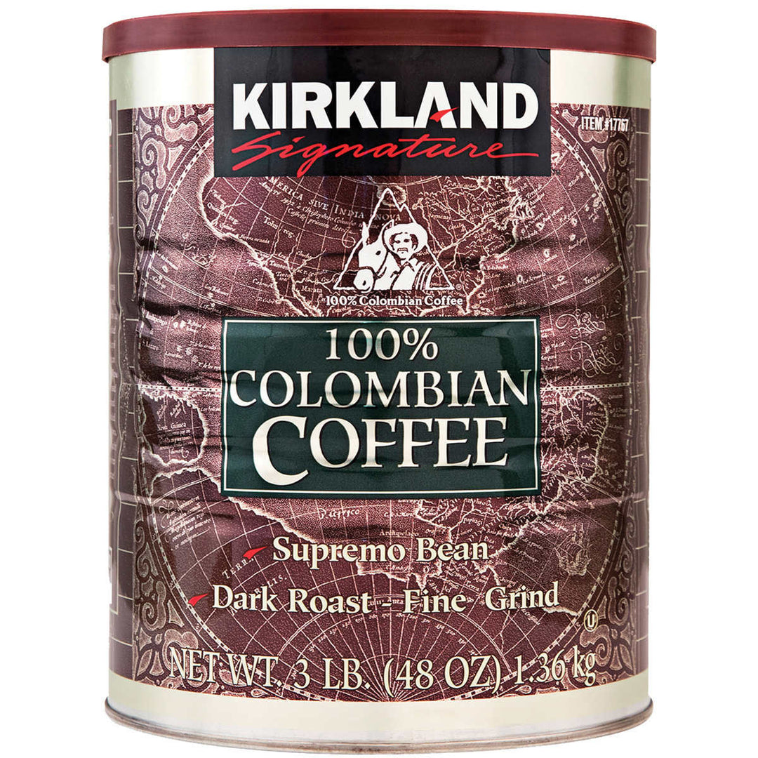 Kirkland Signature 100% Colombian CoffeeDark Roast3 Pounds Image 1