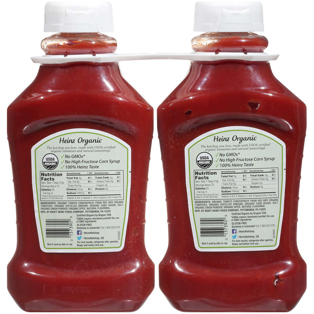 Heinz Organic Tomato Ketchup 44 Ounce (Pack of 2) Image 2