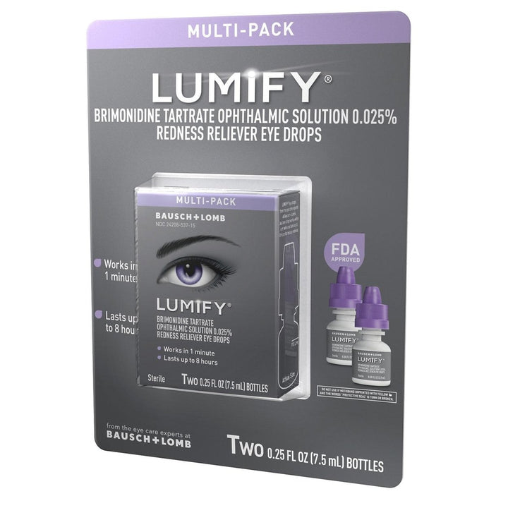 Lumify Redness Reliever Eye Drops (0.25 Fluid Ounce 2 Pack) Image 3