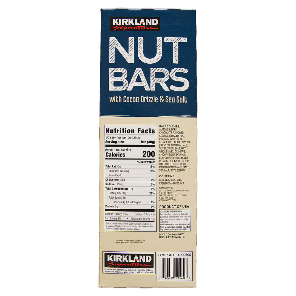 Kirkland Signature Nut Bars1.41 Ounce (Pack of 30) Image 2