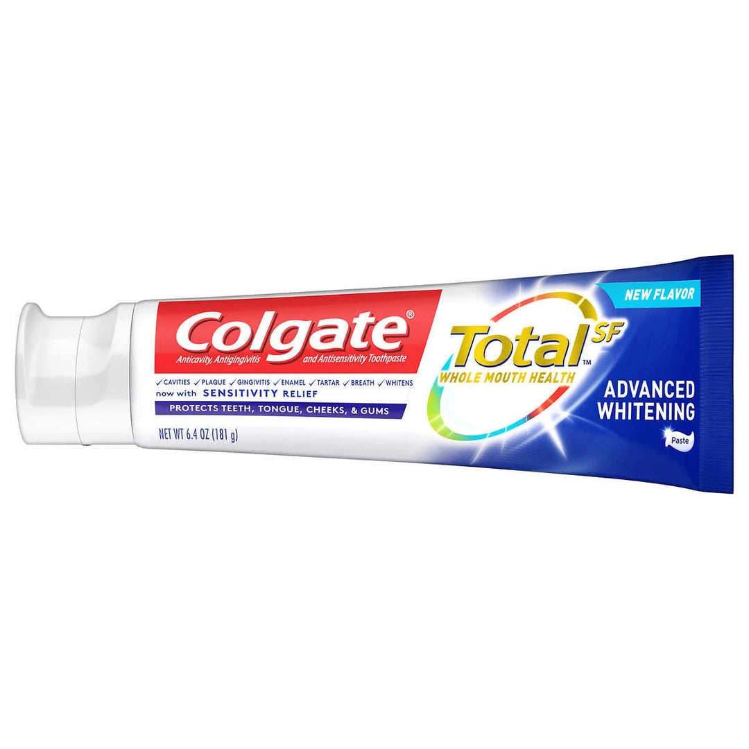 Colgate Total SF Advanced Whitening Toothpaste 6.4 Ounce (Pack of 5) Image 4