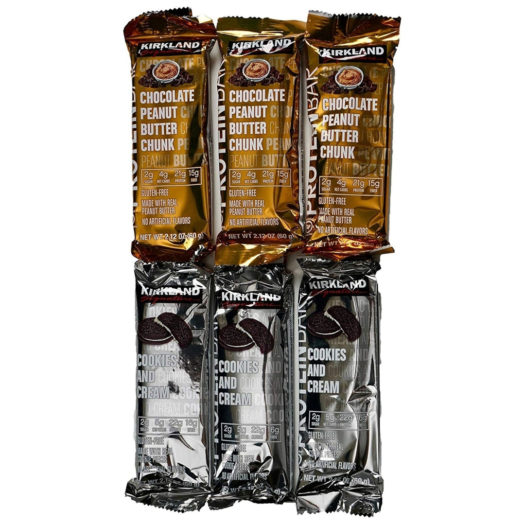 Kirkland Signature Protein Bars Chocolate P.B. Chunk/Cookies and Cream20-2.12 Oz Image 3