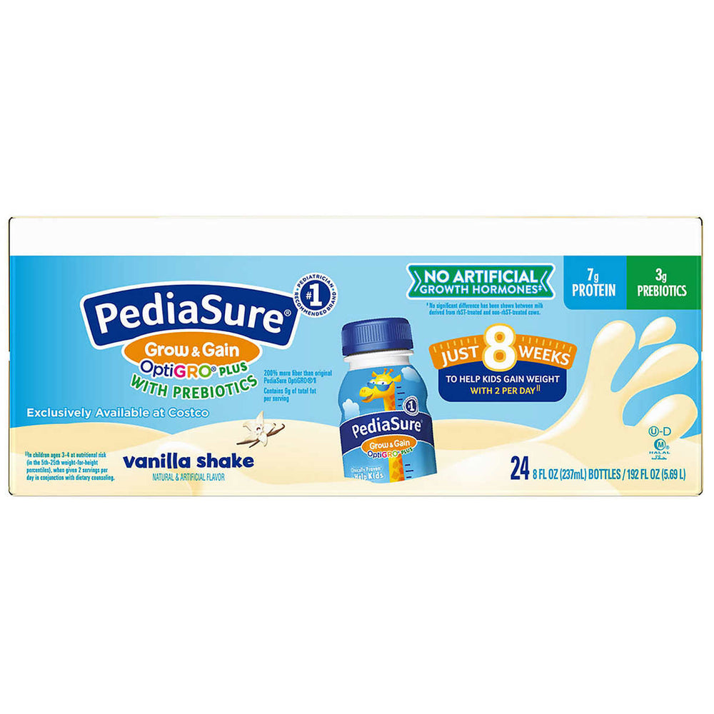 PediaSure Grow and Gain OptiGRO Shake Vanilla 8 Fluid Ounce (Pack of 24) Image 2