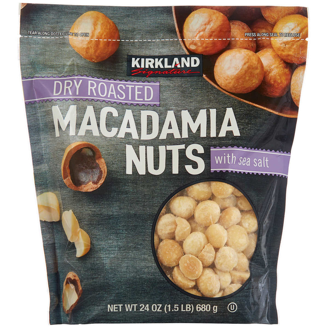 Kirkland Signature Dry Roasted Macadamia Nuts 24 Ounce Image 1